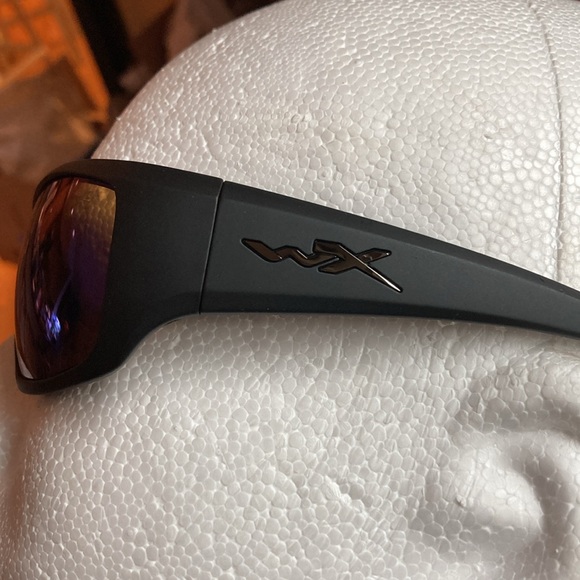 WILEY X OMEGA WRAP SUNGLASSES WITH GREEN MIRROR NEW IN BOX - Picture 4 of 9